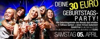 Deine 30 Euro Geburtstagsparty@Tollhaus Neumarkt