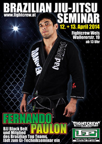 Sensationelles Brazilian Jiu Jitsu Seminar mit Fernando Paulon@Fightcrew Gym Wels