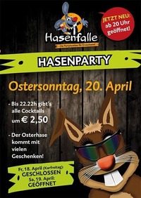 Hasenparty@Hasenfalle