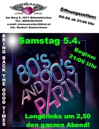 80er & 90er Party@Beśame Tanzlokal