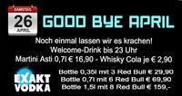 Good Bye April  @Fledermaus Graz