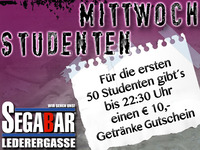Studenten Mittwoch@Segabar Lederergasse