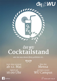 ÖH WU Cocktailstand@Neuer WU Campus, Dach der Mensa 