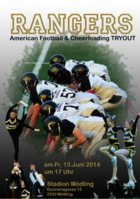 Schnuppertraining American Football & Cheerleading bei den Rangers@Stadion Mödling