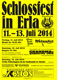Schlossfest in Erla 2014@Schlosspark Erla