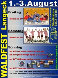 Waldfest Langeck 2014@Sportplatz Langeck