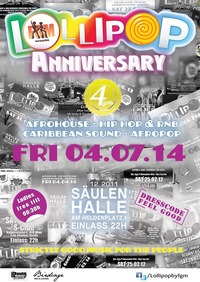 4 years of Lollipop - Birthday Bash@Säulenhalle Volksgarten