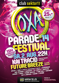 OXA Parade Festival mit Kai Tracid & Future Breeze@Sektor11