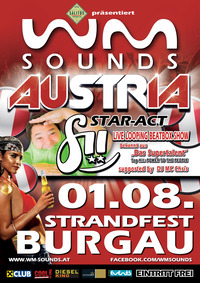 WM-Sounds Austria mit Star-Act fii @Strandbad Burgau