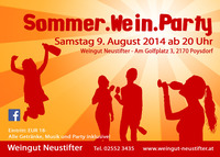 Sommer.Wein.Party@Weingut Neustifter