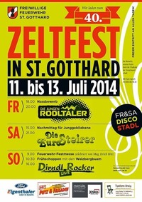 Zeltfest in St.Gotthard@Freiwillige Feuerwehr