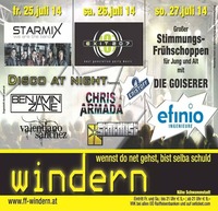 Zeltfest Windern 2014@Windern