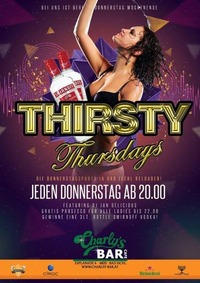 Thirsty Thursdays - Jeden Donnerstag 3lt. Vodka Gewinnen