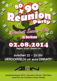 Reunion Party | 80s, 90s + aktuelle Hits