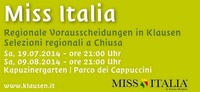 19.07 und 09.08.2014 Miss Italia Wahlen Klausen - Miss Italia Chiusa@Klausen Barbian Feldthurns Villanders / Chiusa Barbiano Velturno Villandro