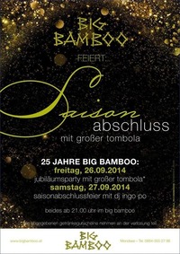 Jubiläumsparty mit großer Tombola@Big Bamboo