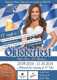 O´zapft is Oktoberfest - Wiener Wiesn - Fest Afterparty 