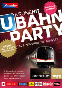 4. Kronehit U-Bahn Party@U-Bahn-Linie U2 - Sonderzug