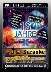 16 Jahre Excalibur