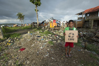 Faces of Care Philippinen - Taifun Haiyan - 1 Jahr danach; Fotoausstellung von Tom Platzer@BAWAG P.S.K. Zentrale / Otto Wagner Kassensaal