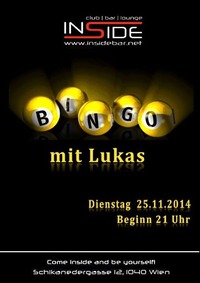 Bingo mit Lukas@Inside Bar