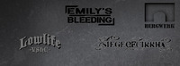 Live Emilys Bleeding & Siege of Cirrha@Bergwerk