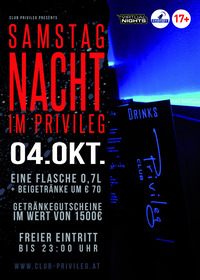 Samstag Nacht im Privileg