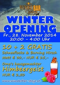 Winter Opening