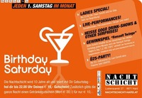 Birthday Saturday@Nachtschicht