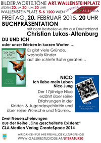 Christian Lukas-Altenburg und Jungautor Nico aus Deutschland präsentieren ihre Bestseller in Wien! @Osteria Allora