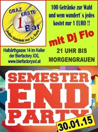 Semester End Party@1 EURO BAR