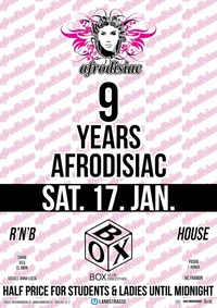 9 Years Afrodisiac@BOX Vienna
