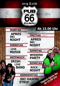 Apres Ski Night@PUB 66 ELLMAU