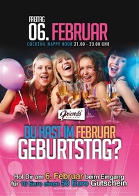 Geburstagsweek@Friends Show-Cocktailbar