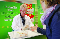 Kostenlos Cholesterinspiegel testen@Shopping Center West 