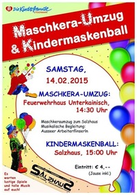 Kindermaskenball & Maschkera Umzug@Salzhaus
