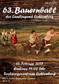 Bauernball der Landjugend Lichtenberg@Seelsorgezentrum