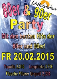 80er 90er Party@Mittelstation