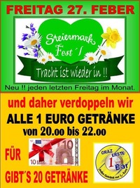 Steiermark Fest´l Feber@1-Euro-Bar