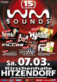 15 Jahre WM-SOUNDS mit 5 Star-Acts@Kirschenhalle