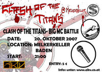 CLASH OF THE TITANS - big MC Battle@Melkerkeller Baden