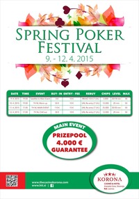 Spring Poker Festival 2015@Casino Korona Kranjska Gora