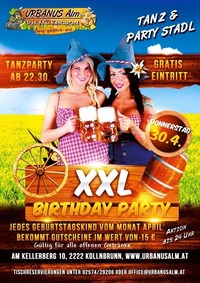 XXL Birthday Party@Urbanusalm