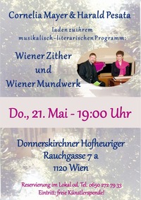 Wiener Zither & Wiener Mundwerk - Cornelia Mayer & Harald Pesata@Donnerskirchner Hofheuriger