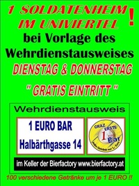 1 Soldatenheim Im Univiertel@1 EURO BAR