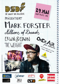 Die Schlacht der Fakultäten15 mit Open Air am Hauptplatz LINZ mit Mark Forster, ErwinEdwin uvm  free entrance