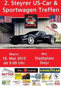 2. Steyrer US-Car & Sportwagen Treffen@Stadtplatz Steyr