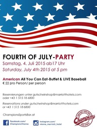 Fourth of July Party@Champions Sports Bar Vienna