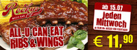 Rips & Wings - All you can eat@Rockys Music Bar