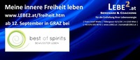 Selbstliebe, Selbstachtung, Selbstvertrauen und Selbstwert finden in Graz@Best of Spirits